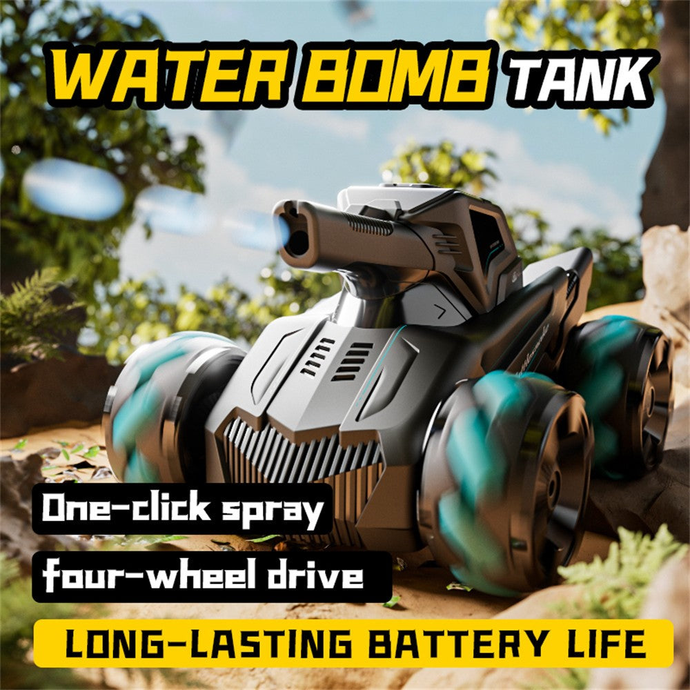 4DRC 4D-Y8 RC Tank Car 4WD Off-Road Water Bullet Shooter Dual Remote Control Single Battery