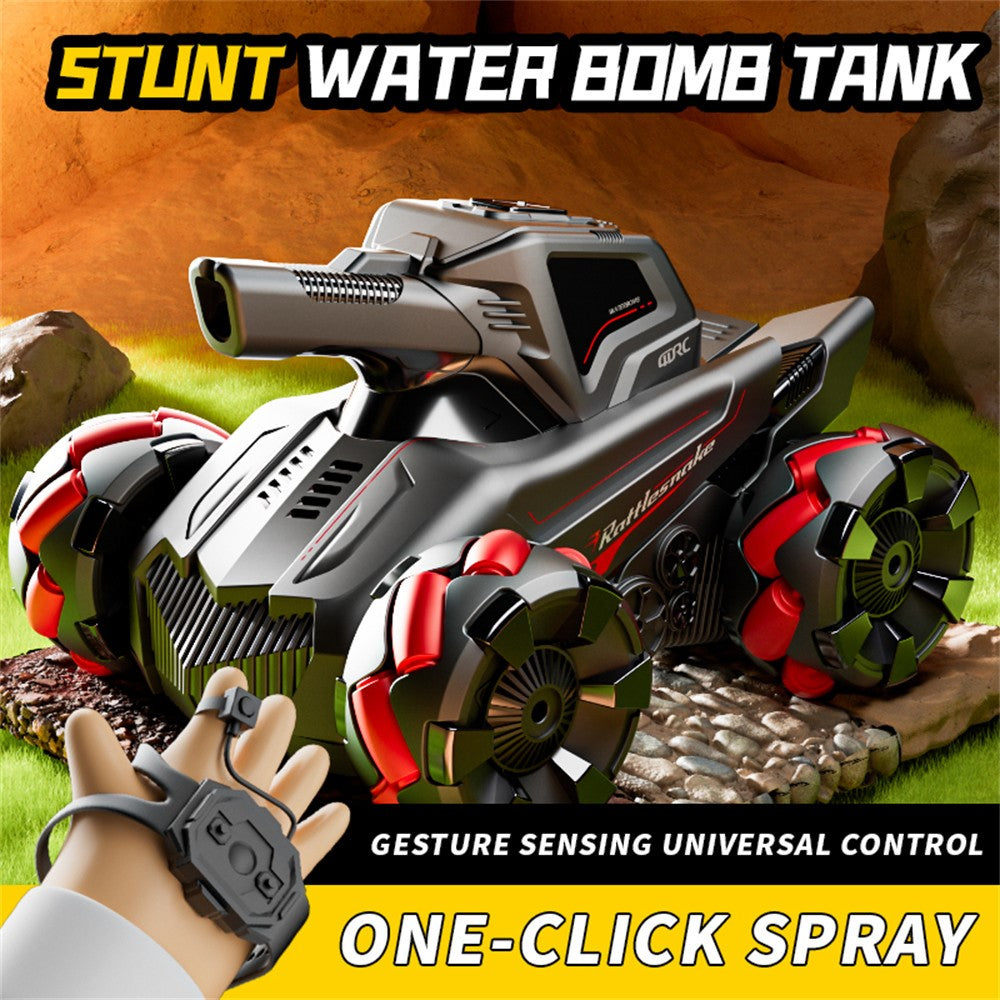 4DRC 4D-Y8 RC Tank Car 4WD Off-Road Water Bullet Shooter Dual Remote Control Single Battery