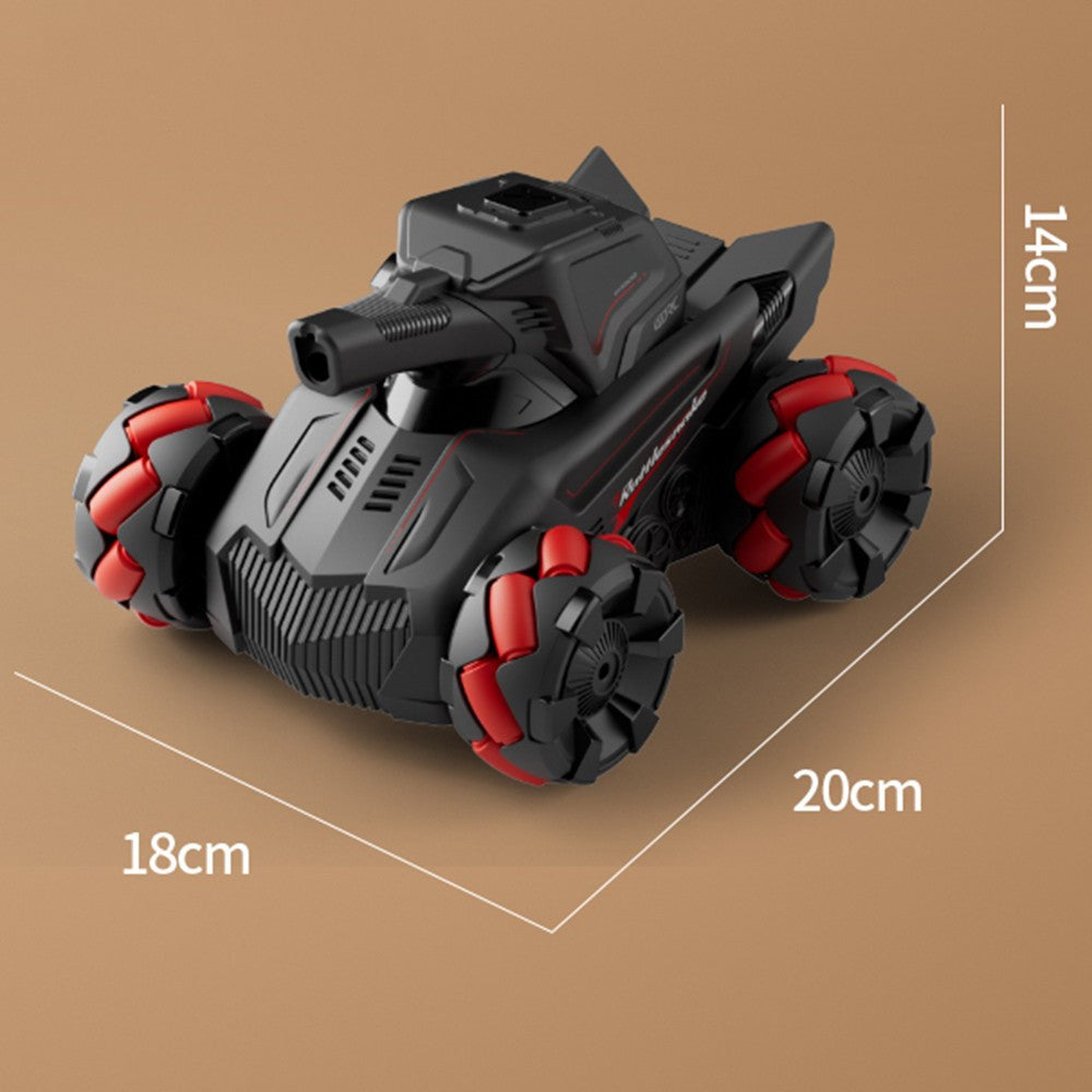 4DRC 4D-Y8 RC Tank Car 4WD Off-Road Water Bullet Shooter Dual Remote Control Dual Battery