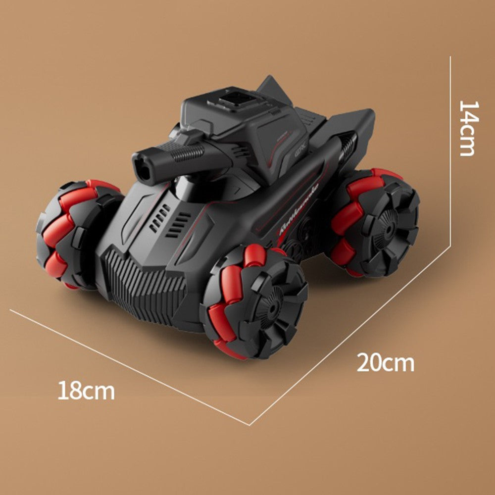 4DRC 4D-Y8 RC Tank Car 4WD Off-Road Water Bullet Shooter 2.4G Remote Control Dual Battery