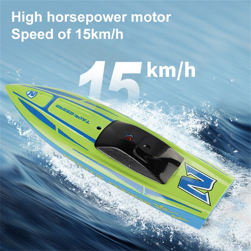 Mini Remote Control Boat RC Boat 2.4Ghz 360 Rotating USB Rechargeable Speedboat Model Toy for Kids