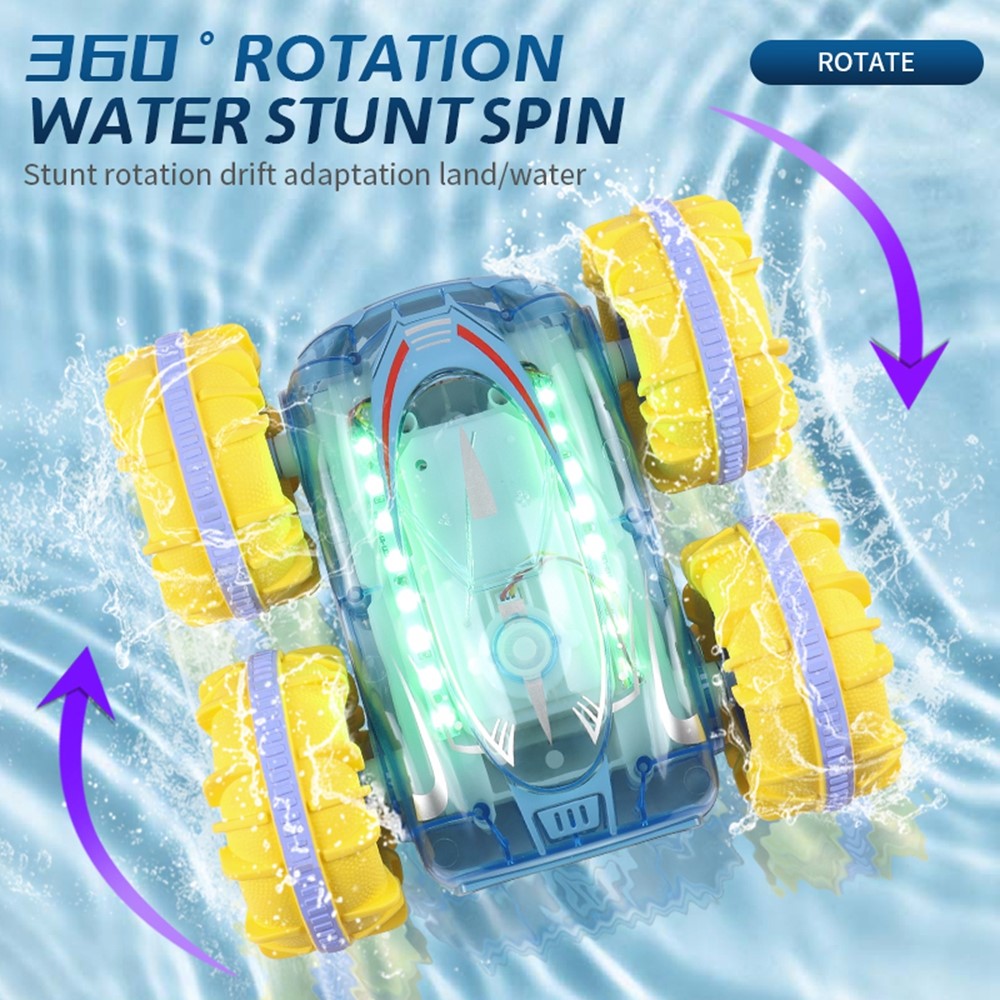 JC014 2.4G Remote Control Stunt Car Amphibious Vehicle with 7 Color LED Lights (CE / CPC / EN71 / ASTM / CPSIA Certified)