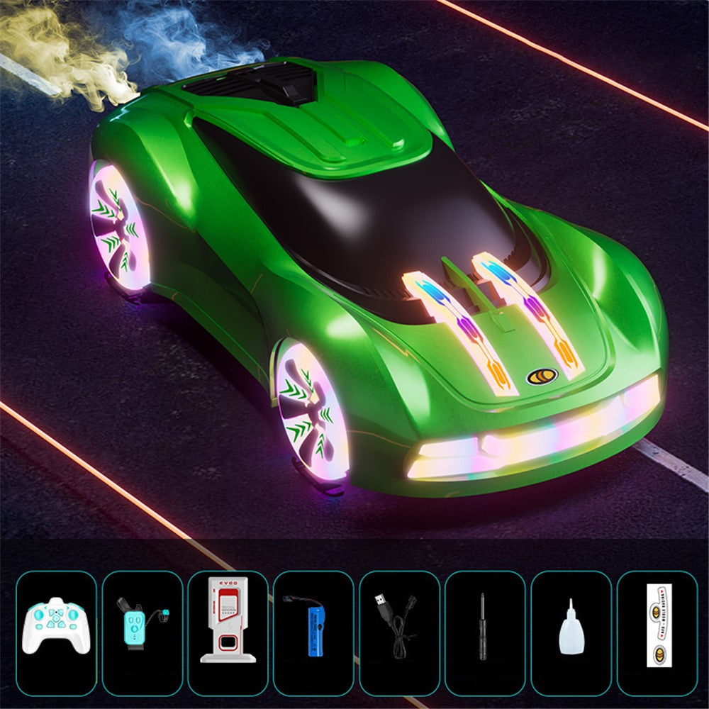 Q206 Style B Smart RC Car with Light and Spray Simulated Racing Vehicle , Handheld Remote + Watch Remote