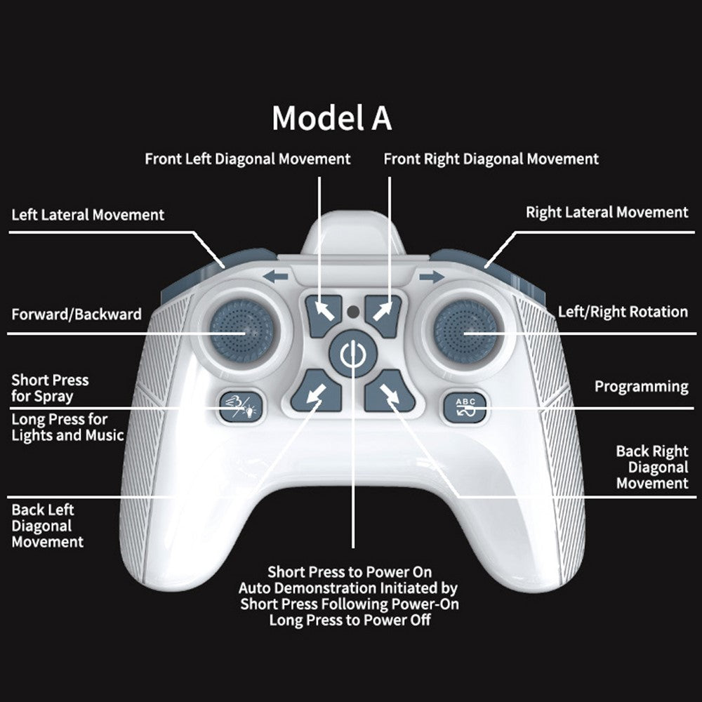 Q206 Style A Remote Control Sports Car with Light and Spray Simulated RC Vehicle , Handheld Remote + Watch Remote