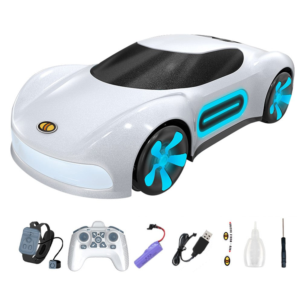 Q206 Style A Remote Control Sports Car with Light and Spray Simulated RC Vehicle , Handheld Remote + Watch Remote