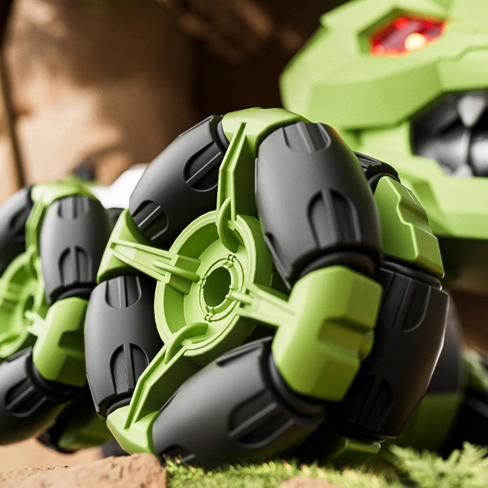 4DRC 4D-Y12 Dinosaur Shape 8 Wheels RC Car Spray Toy for Kids, Single Controller / Single Battery