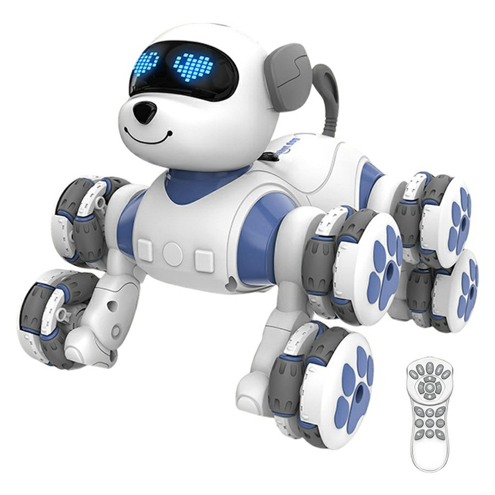 CV-D902 AI Stunt Robot Dog for Kids 8-Wheel Smart Programming RC Pet Dog Mechanical Model Toy