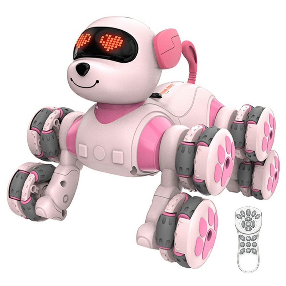 CV-D902 AI Stunt Robot Dog for Kids 8-Wheel Smart Programming RC Pet Dog Mechanical Model Toy