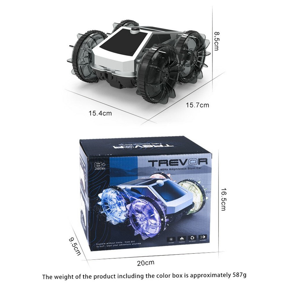 CV-B904 2.4G Amphibious Stunt Car Toy RC Vehicle Double-Sided Driving Water Surface Drifting Off-Road Rolling Gesture Control Toy, Single Remote