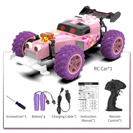 Q217 Style B 2.4G RC Car Remote Control Off Road High Speed Drift Racing Vehicle with LED Light, Dual Battery