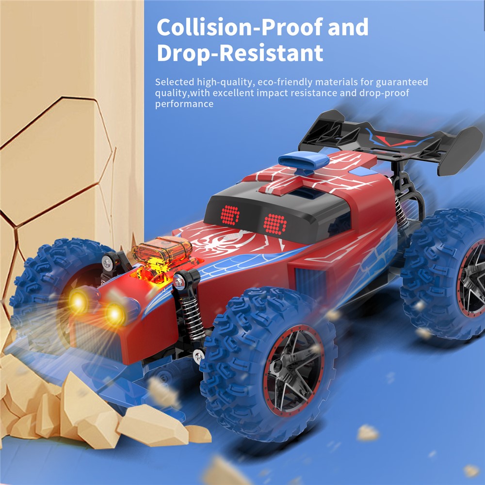 Q217 Style B 2.4G RC Car Remote Control Off Road High Speed Drift Racing Vehicle with LED Light, Dual Battery