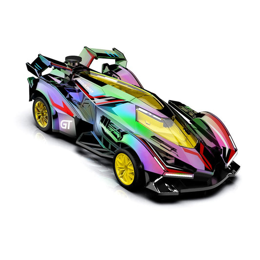 Q219 4WD RC Car Laser Holographic 2.4G Remote Control Drift Racing Vehicle with Spray Mist, Single Battery