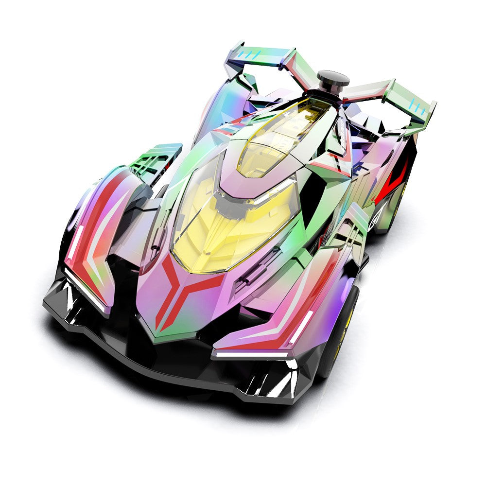 Q219 4WD RC Car Laser Holographic 2.4G Remote Control Drift Racing Vehicle with Spray Mist, Dual Battery