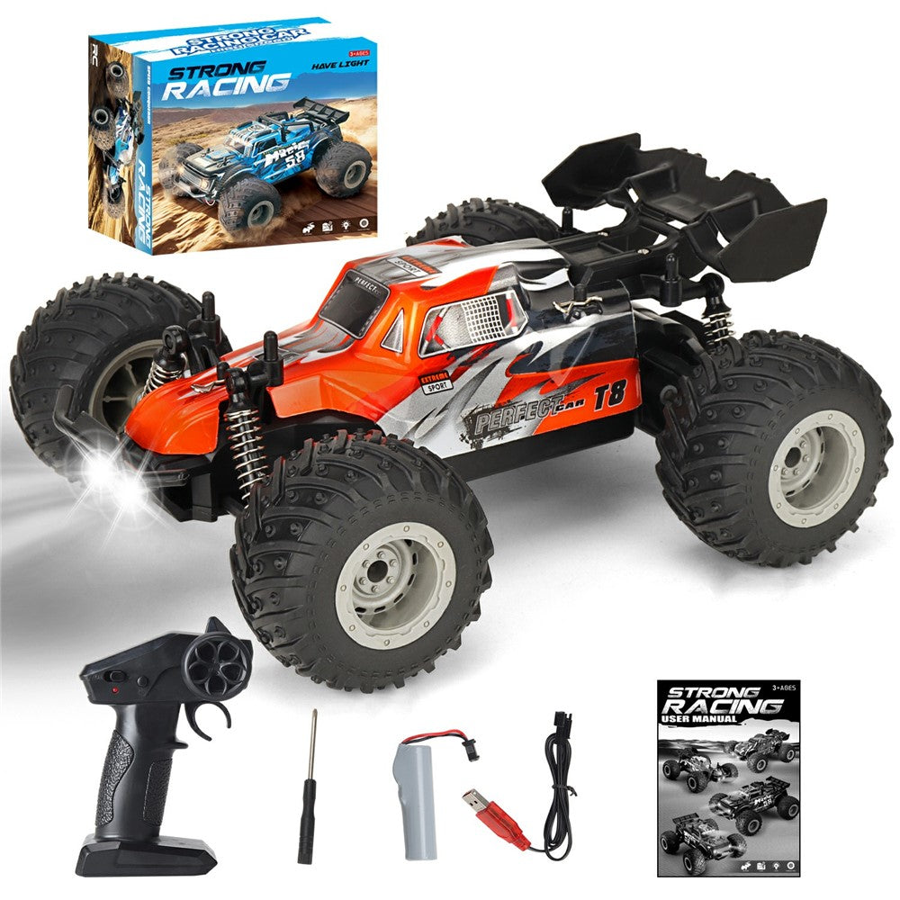 KY-S208B High Speed Drift Remote Control Off-Road Vehicle 1:18 RC Racing Car with LED Headlights