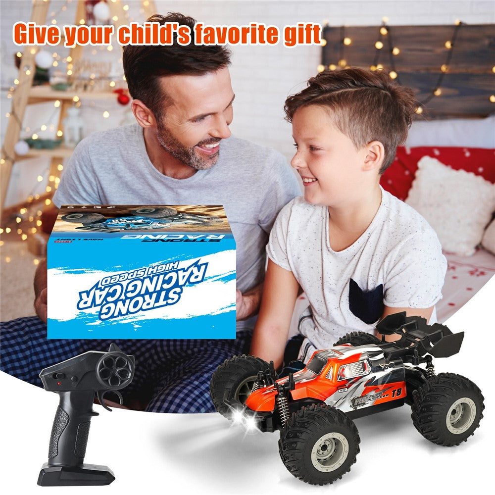 KY-S208B High Speed Drift Remote Control Off-Road Vehicle 1:18 RC Racing Car with LED Headlights