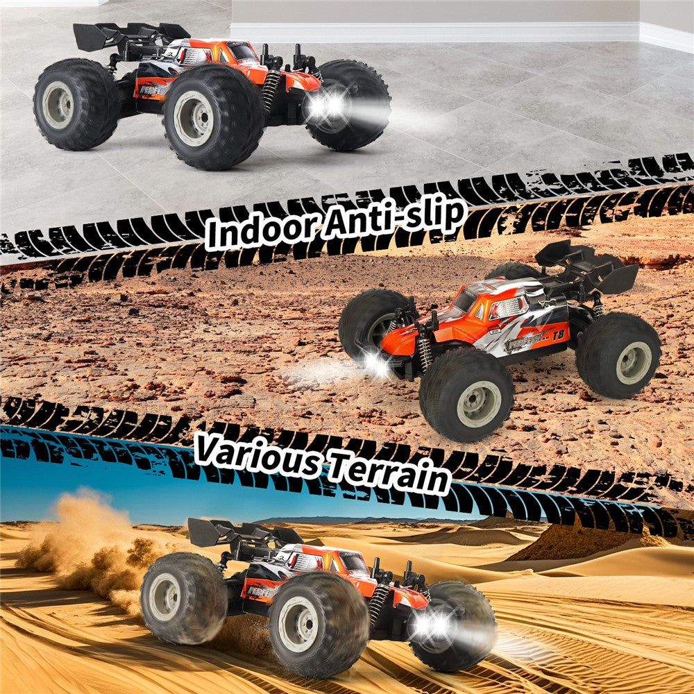 KY-S208B High Speed Drift Remote Control Off-Road Vehicle 1:18 RC Racing Car with LED Headlights