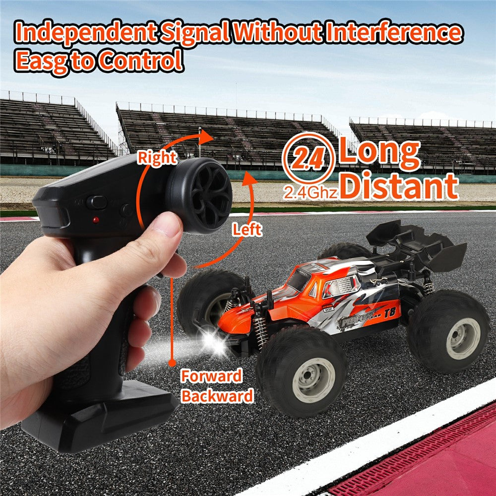 KY-S208B High Speed Drift Remote Control Off-Road Vehicle 1:18 RC Racing Car with LED Headlights