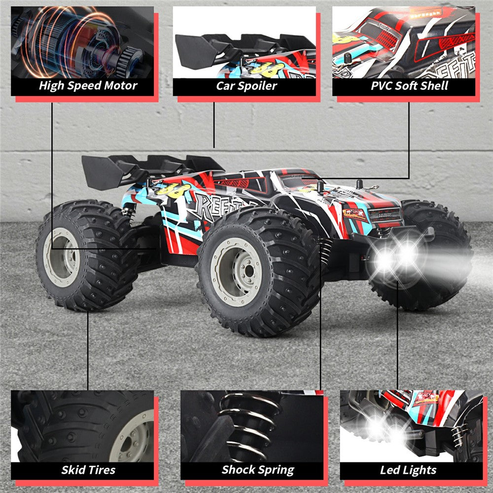 KY-S209B 18KM / H High Speed RC Drift Car with LED Headlights 1:18 2.4G Remote Control Racing Vehicle