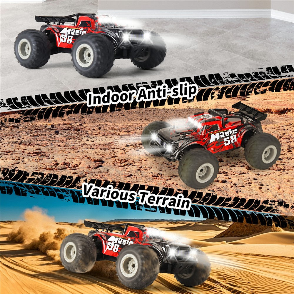 KY-S210B 1:18 RC Car with Front and Roof LED Light Remote Control High Speed Drift Off-Road Vehicle