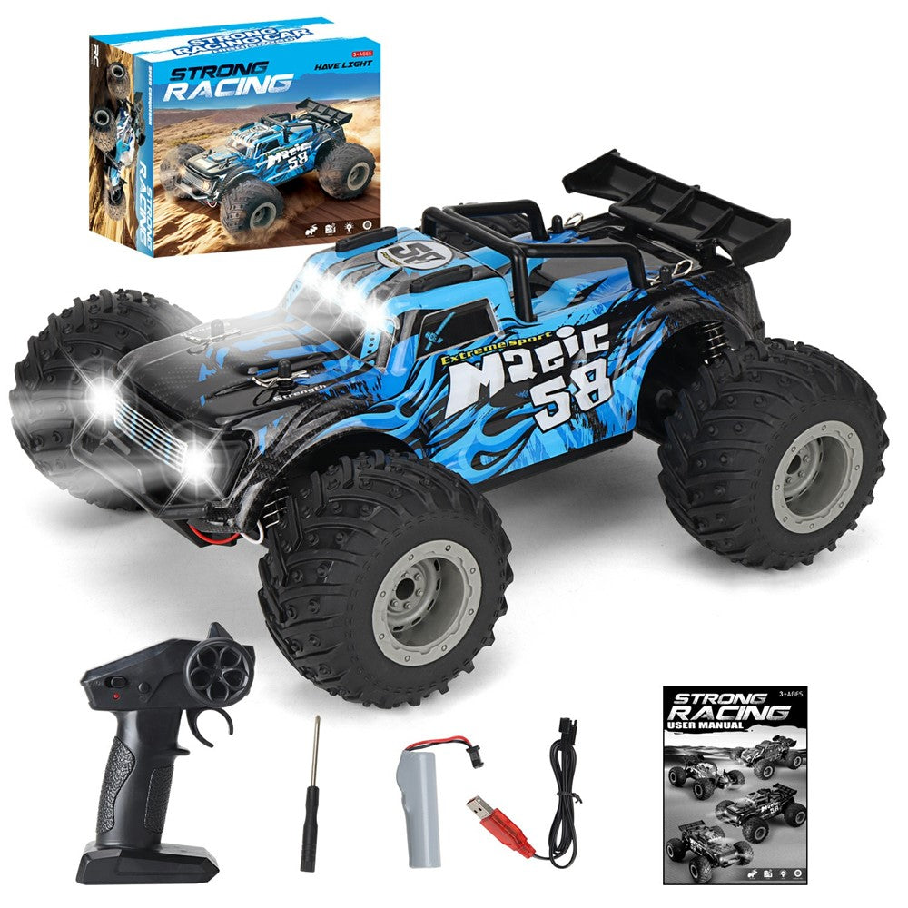 KY-S210B 1:18 RC Car with Front and Roof LED Light Remote Control High Speed Drift Off-Road Vehicle