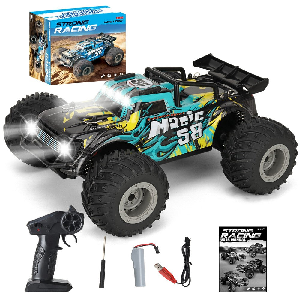KY-S210B 1:18 RC Car with Front and Roof LED Light Remote Control High Speed Drift Off-Road Vehicle