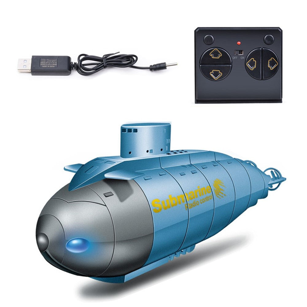 777-586 Wireless 6 Channels 2.4G RC Submarine with LED Lights Electric Mini Submarine Toy