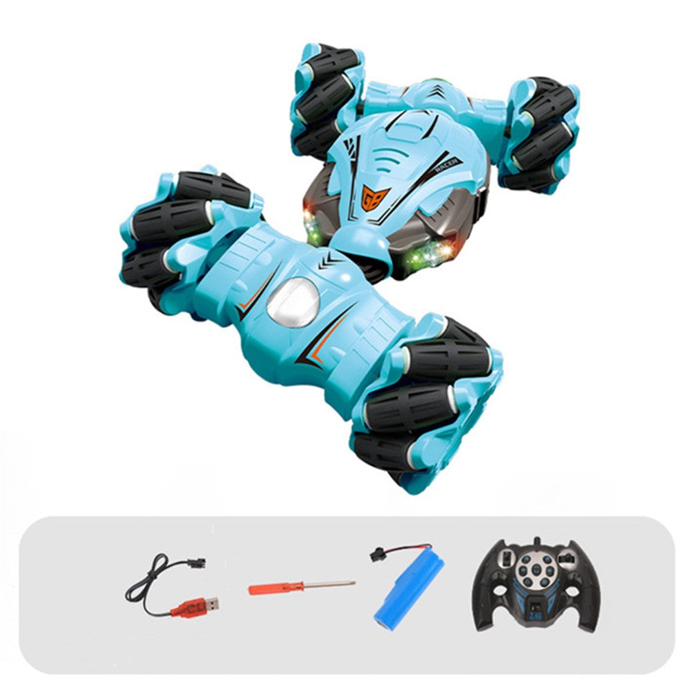 YL-51 2.4GHz 4WD RC Car Music Light Stunt Twist Deformation Off-road Remote Control Car Children Boys Toy Gift
