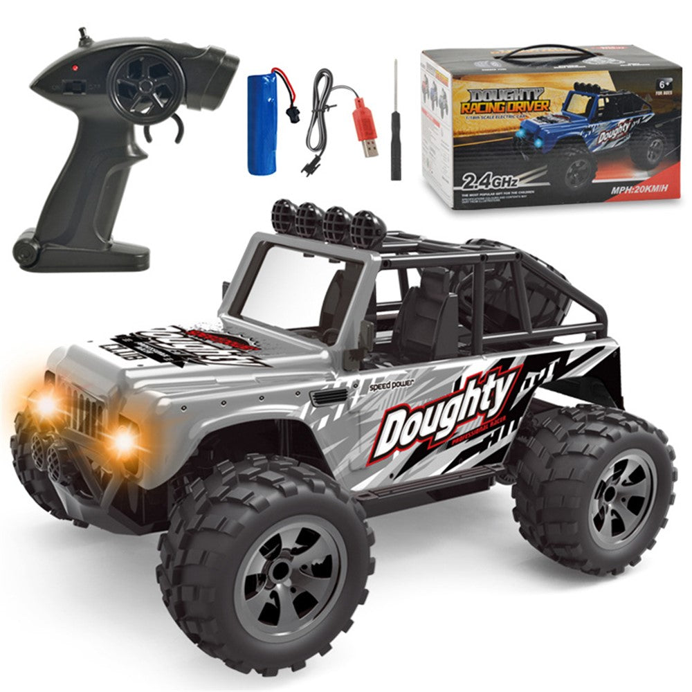 58620 2.4G Wireless RC Off-road Vehicle 1/18 Electronic Climbing Car Model Toys With Lights for Children