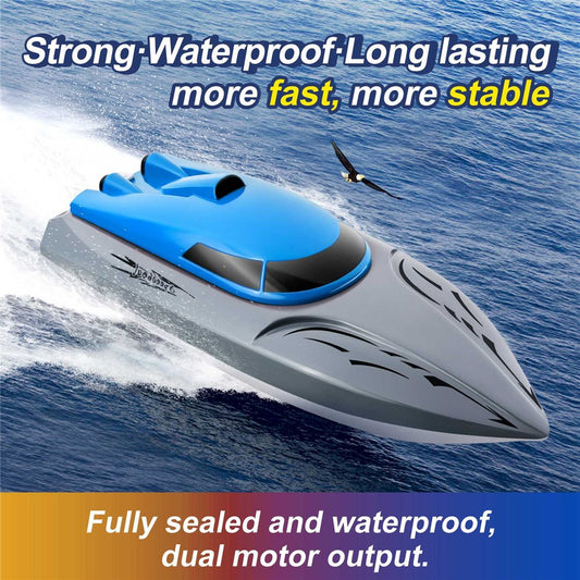 806 Adult Kids RC Boat 2.4Ghz 18Km/h Underwater Toy Remote Control Boat, with 1 Battery