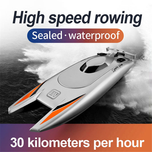 805 Remote Control Racing Boat 2.4G 30Km/h High Speed Dual Motor RC Boat for Kids Adults, with 1 Battery