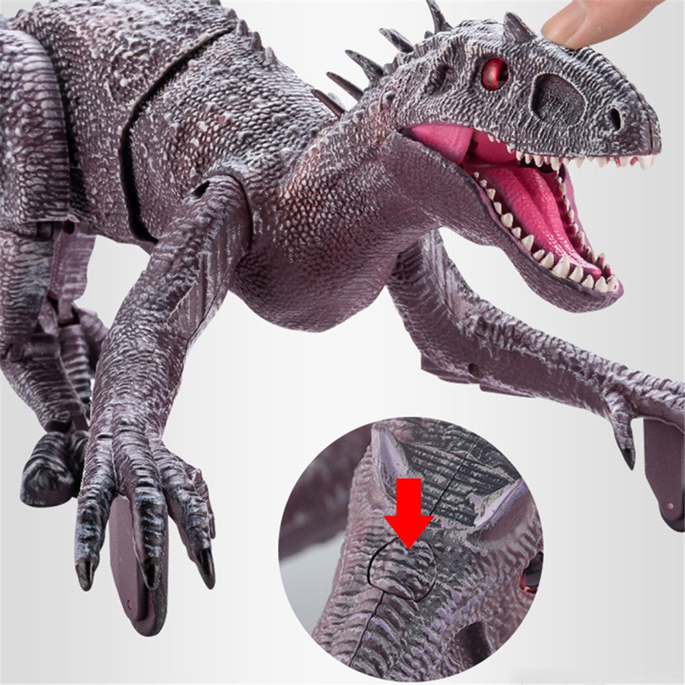 SM190 2.4G 8 Channel RC Walking Dinosaur Toy for Kids Simulation Tyrannosaurus Electric Robot Dinosaur with LED Lights, Sounds, Spray, Dinosaur Toys for Boys and Girls