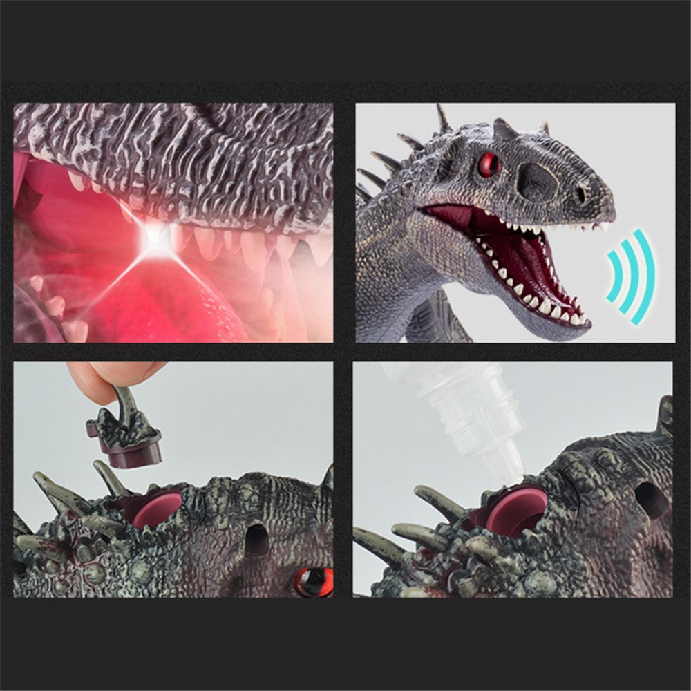 SM190 2.4G 8 Channel RC Walking Dinosaur Toy for Kids Simulation Tyrannosaurus Electric Robot Dinosaur with LED Lights, Sounds, Spray, Dinosaur Toys for Boys and Girls