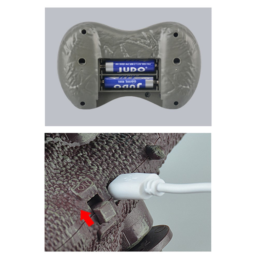 SM190 2.4G 8 Channel RC Walking Dinosaur Toy for Kids Simulation Tyrannosaurus Electric Robot Dinosaur with LED Lights, Sounds, Spray, Dinosaur Toys for Boys and Girls