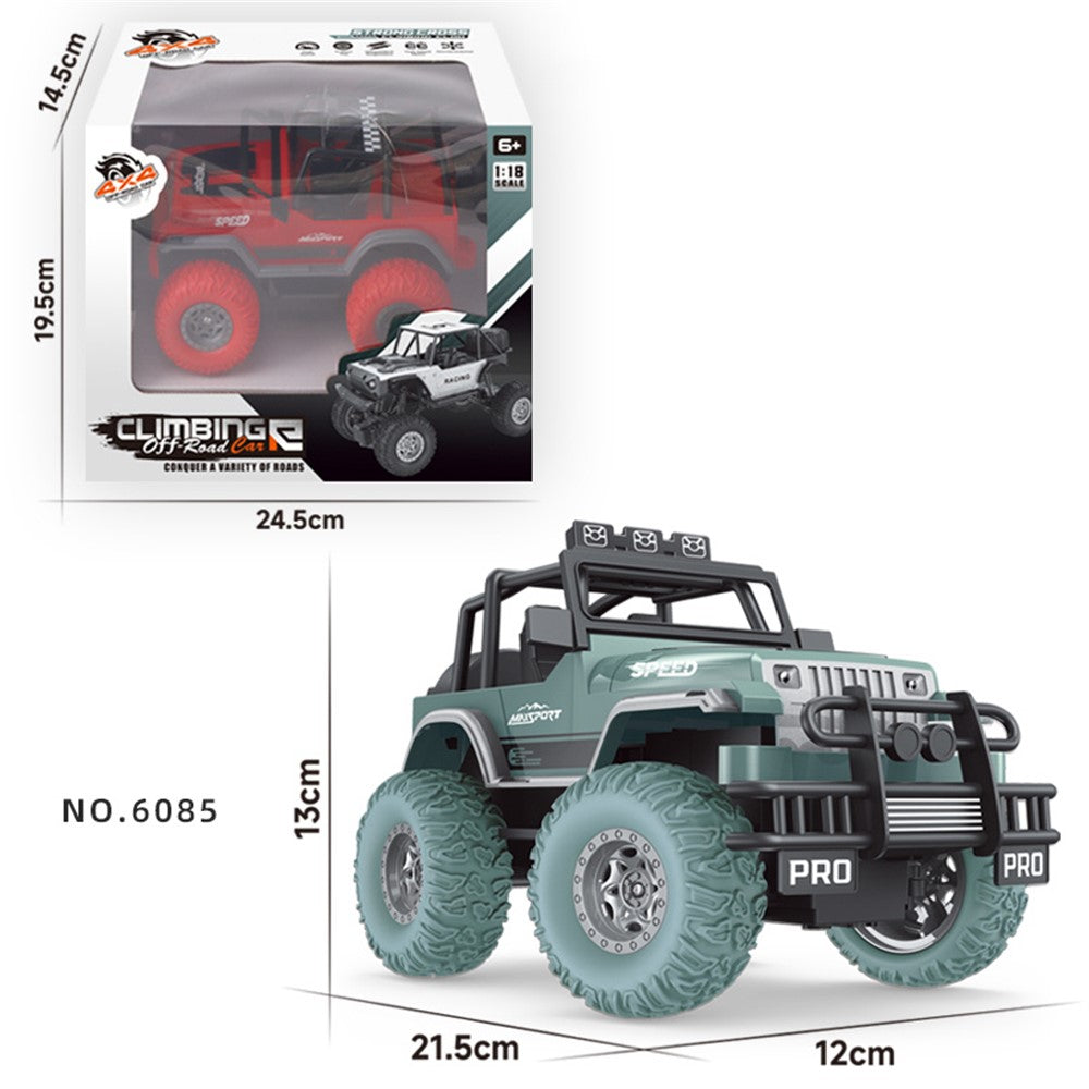 6085 1 / 18 Scale 20km / h RC Car 4-Channel Climbing Off-Road Vehicle Remote Control Racing Car Toy with Light for Kids