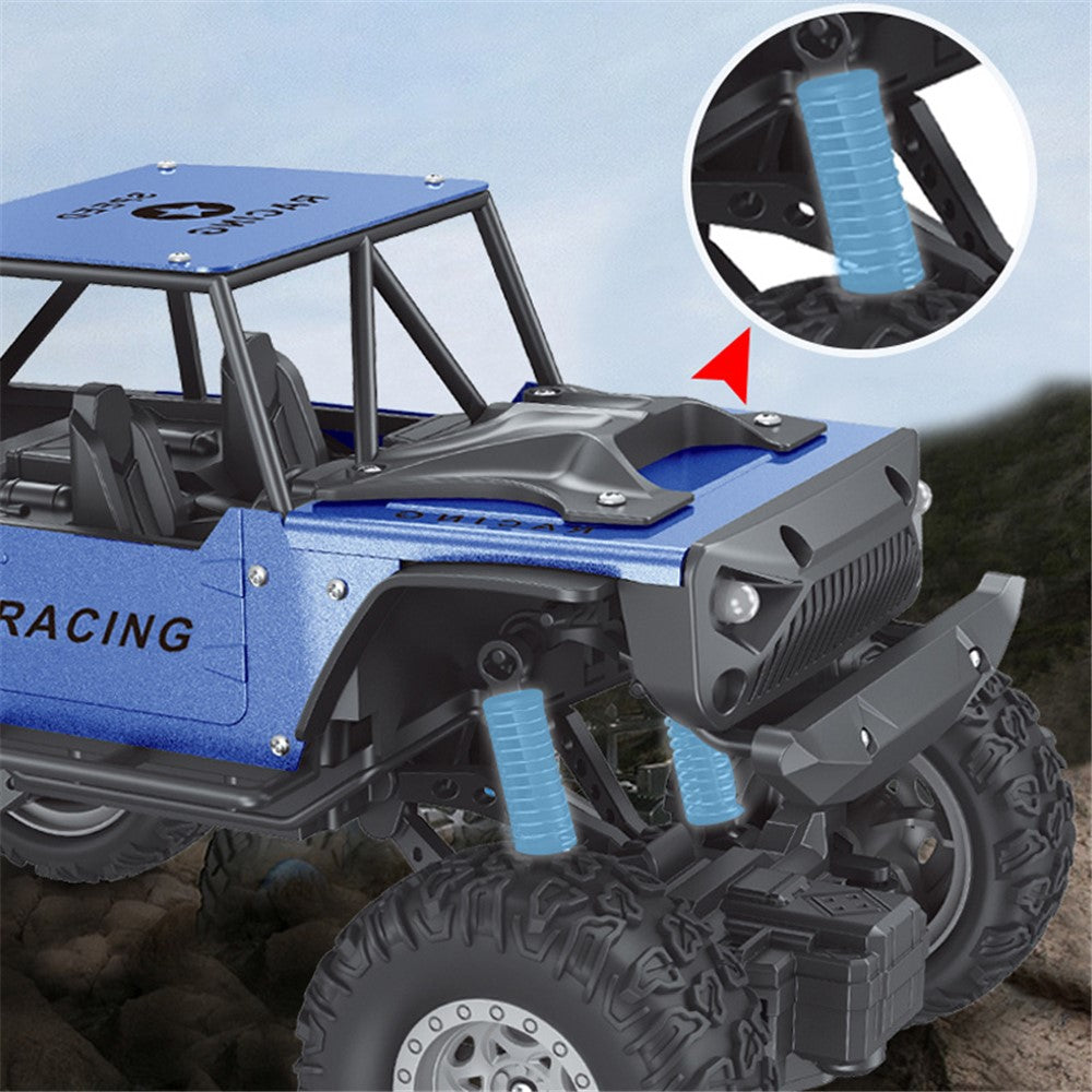 6071 / 6083 4-Channel RC Car 1:18 Scale 20km / h Climbing Off-Road Vehicle Remote Control Alloy Racing Car Toy for Kids