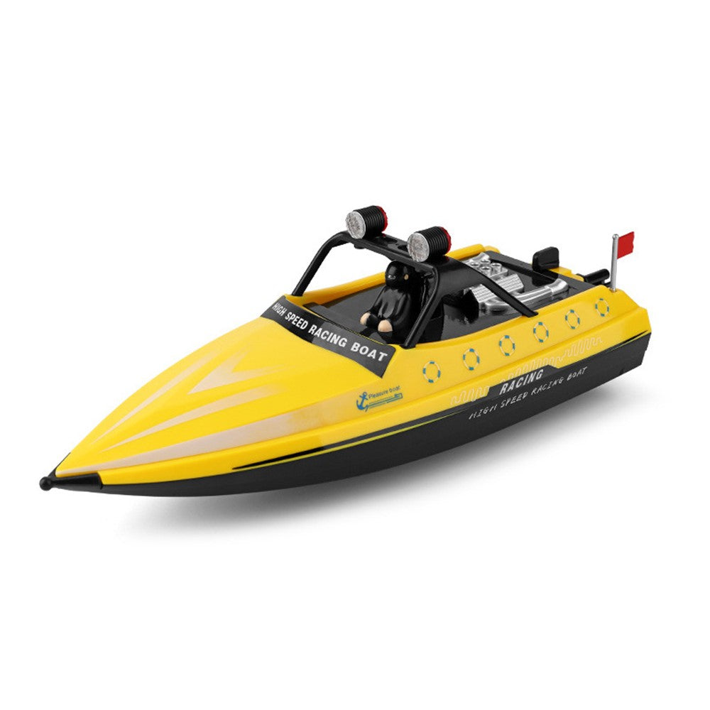 WLTOYS WL917 High-Speed Racing Boat Remote Control Competitive Boat with Lights, Propeller 16Km / h Speedboat Model Toy for Kids