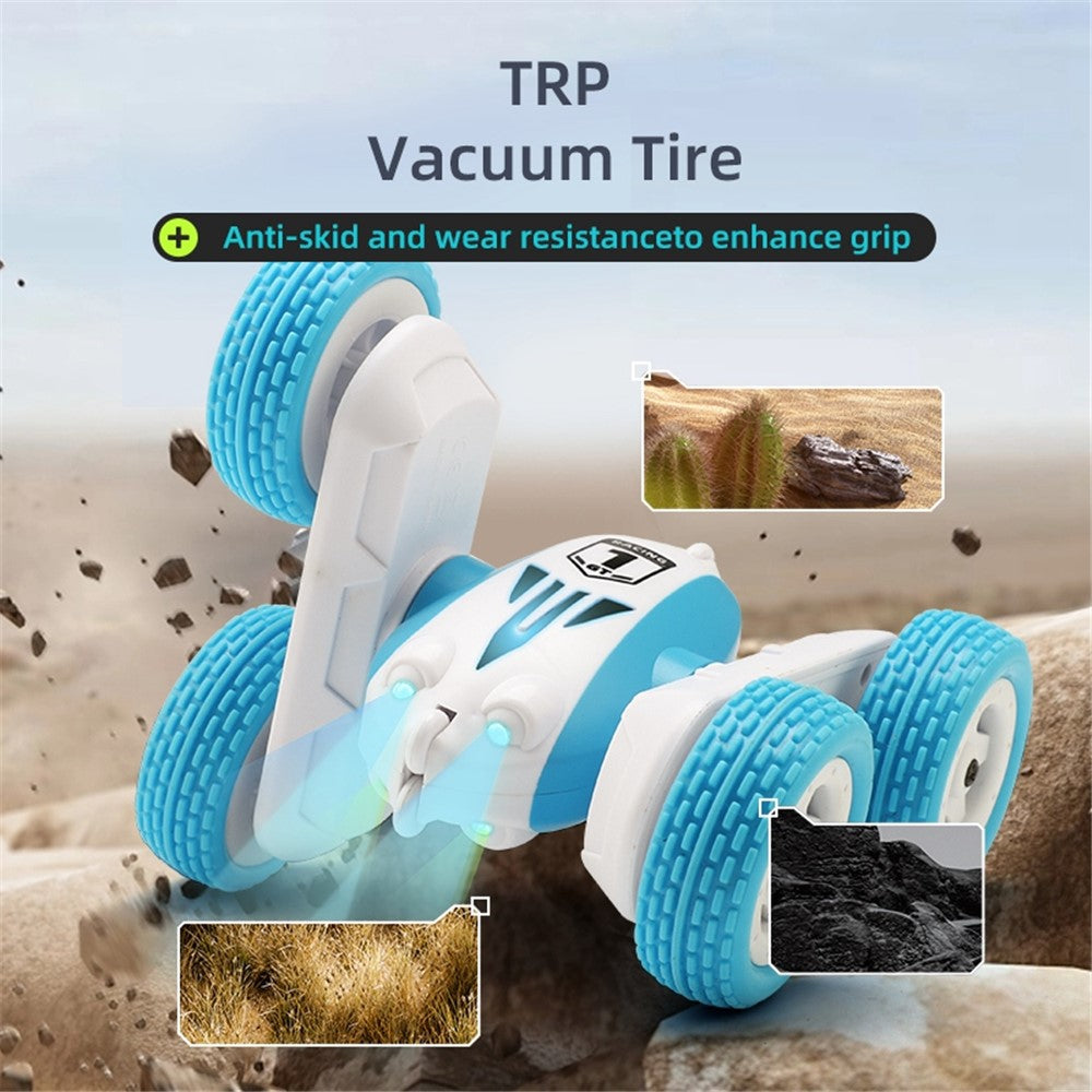GT1 Mini 2.4G RC Car Double-Sided Stunt Drift Rolling Remote Control Off-road Car Children Boys Toy