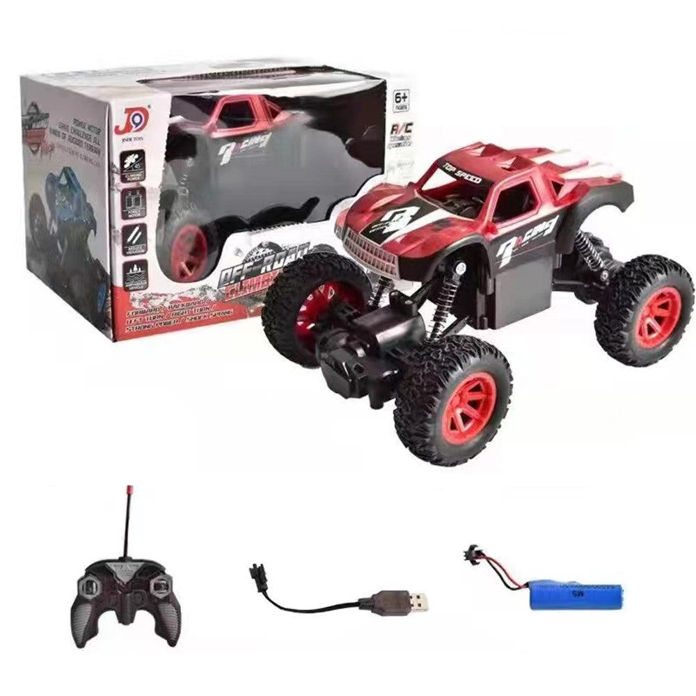 Children 2.4Ghz Alloy Climbing Car Electric 4WD Remote Control Off-Road Stunt Car Toys for Birthday, Christmas Gift