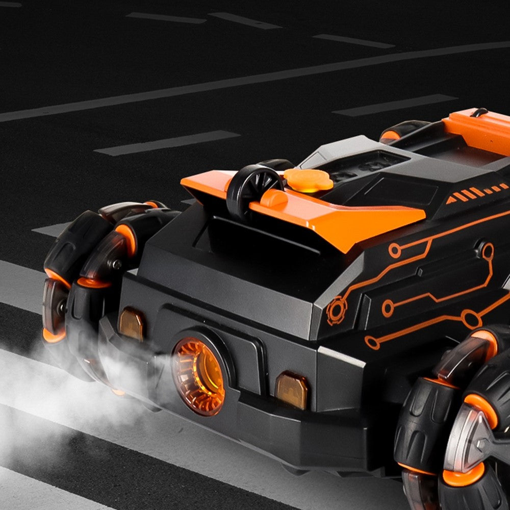JJRC JC03 Children 4WD 2.4GHz RC Car 360-Degree Rotating Stunt Car Electric Vehicle Toy with Light / Spray Fog Function