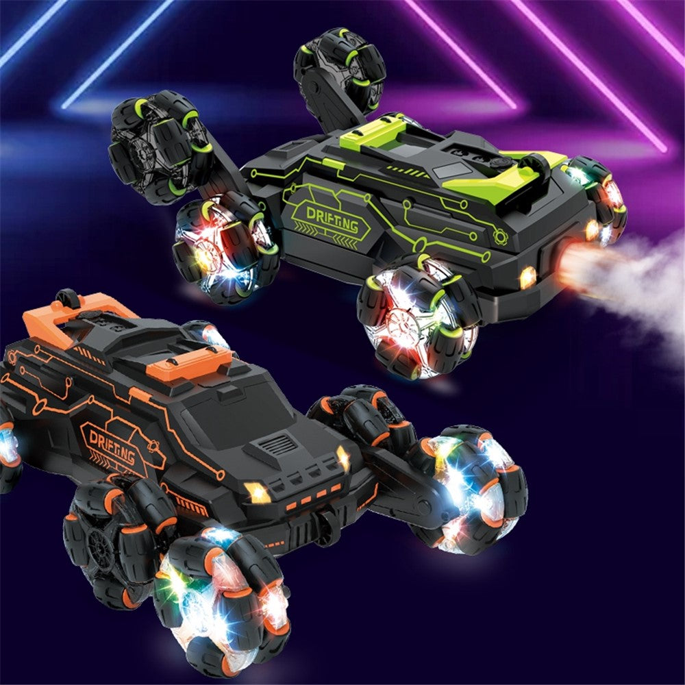 JJRC JC03 Children 4WD 2.4GHz RC Car 360-Degree Rotating Stunt Car Electric Vehicle Toy with Light / Spray Fog Function