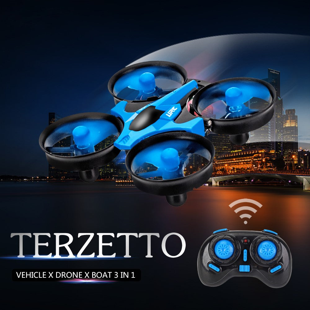 JJRC H36F 3-in-1 Sea Land Air Triphibian Mini Quadcopter Drone Headless Mode 4-Axis 2.4G RC Aircraft