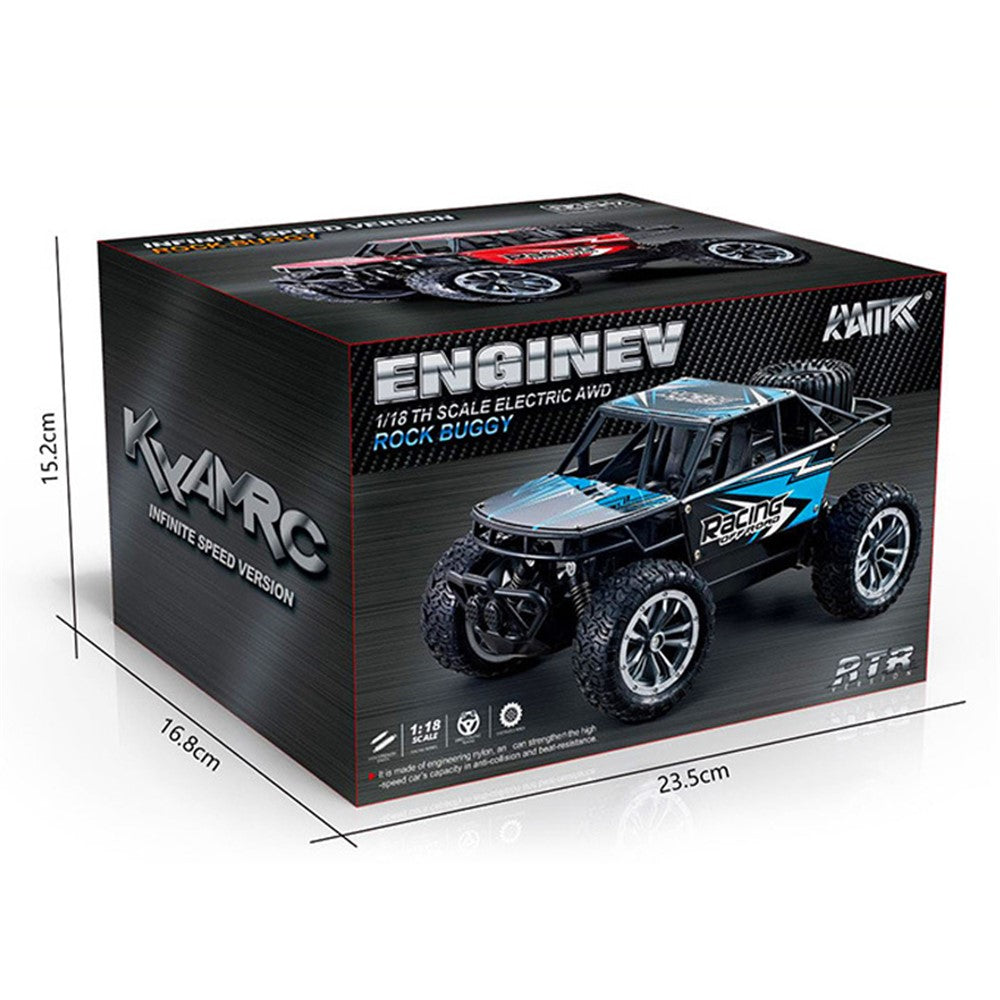 KYAMRC KY-2081A 1:18 2.4G RC Alloy Car High Speed Off-road Remote Control Racing Car Kids Boys Toy