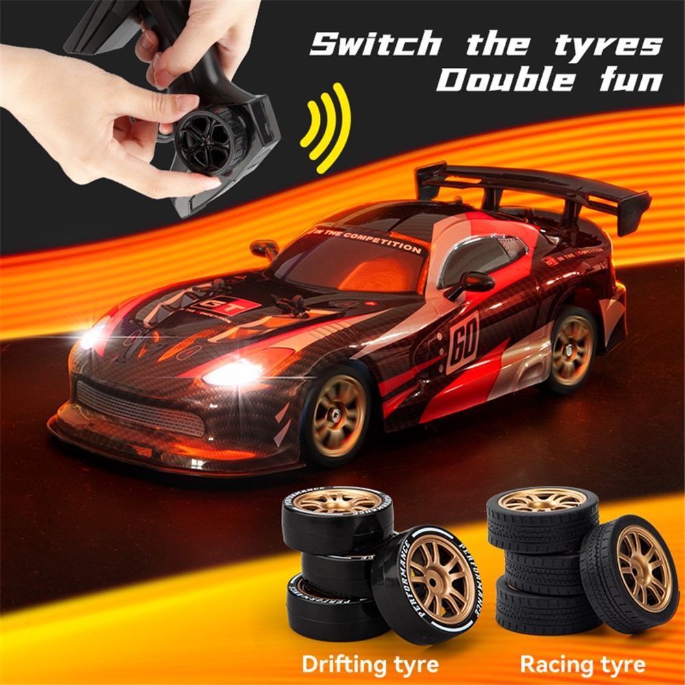 JJRC Q116 1 / 16 16 Km / h Dodge Drifting Car 2.4GHz 4WD RC Racing Car with Front / Rear Lights