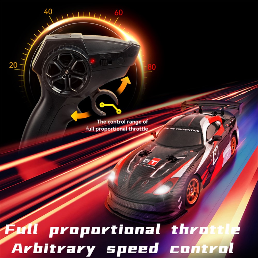 JJRC Q116 1 / 16 16 Km / h Dodge Drifting Car 2.4GHz 4WD RC Racing Car with Front / Rear Lights