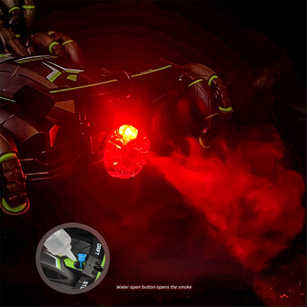FC-2009A 2.4G Six-Wheel Spray Stunt Car RC Swing Arm Deformation Climbing Drift Car Model Toy for Kids