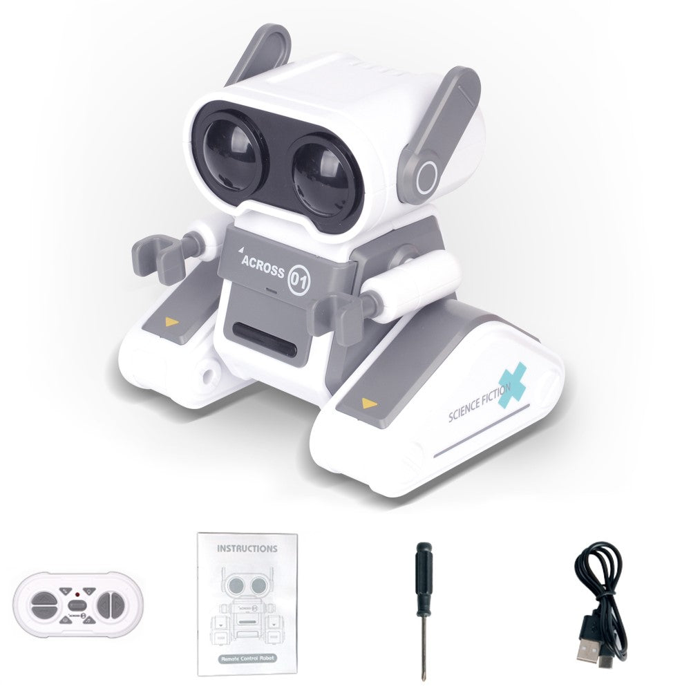 JYX01 2.4G Remote Control Driving Robot Smart RC Robot Kids Toy with Music and Light