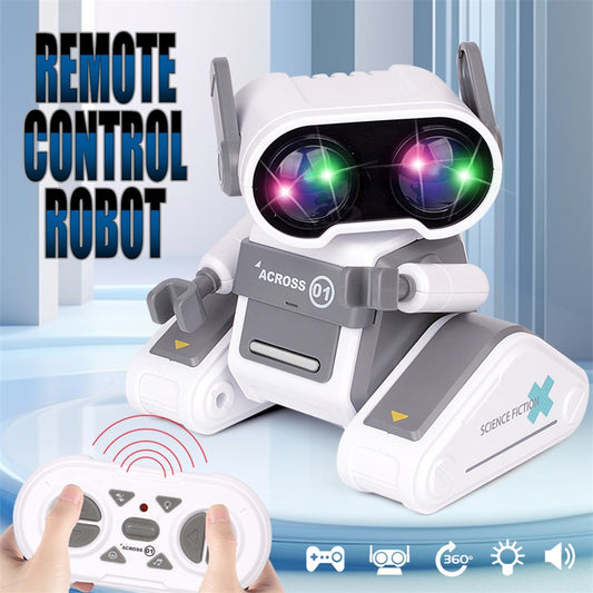 JYX01 2.4G Remote Control Driving Robot Smart RC Robot Kids Toy with Music and Light