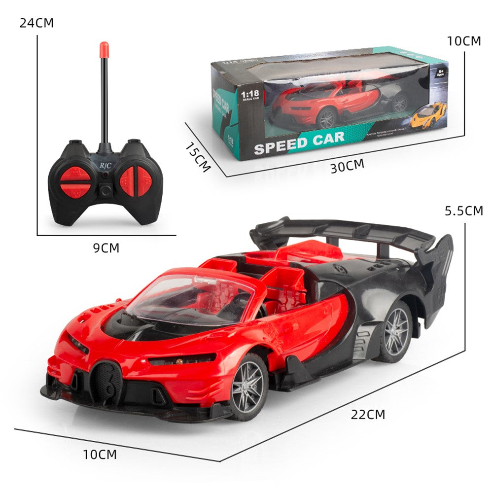 LX6078A 1:18 4CH RC Car Simulation Racing Car Model Toy Wireless Drift Electric Vehicle Toys for Children