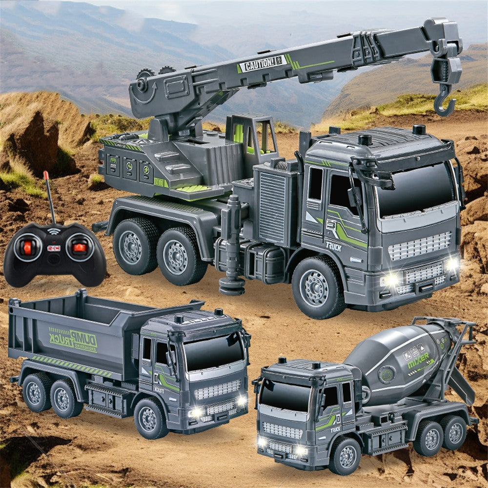JC-051 Children 1:32 4CH RC Crane Engineering Toy Multi-Joint Adjustable Wireless Electric Construction Vehicles Toy