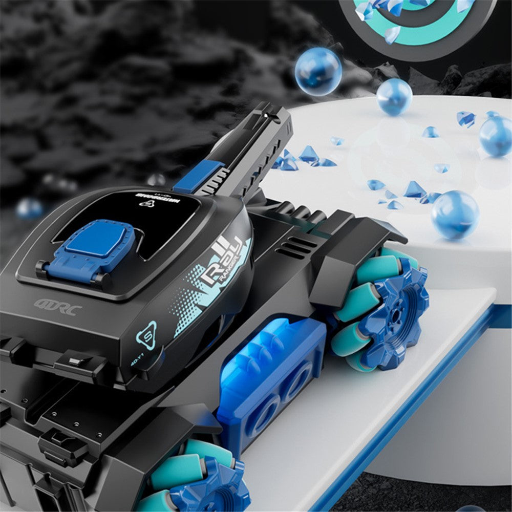 4DRC Y1 RC Tank with Sound Water Bomb Remote Control Stunt Car Toy, with 2 Battery